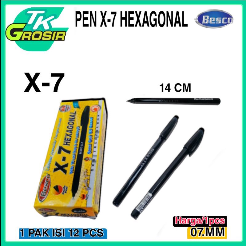 

BALLPOINT PEN BESCO X-7 ISI 12 PCS