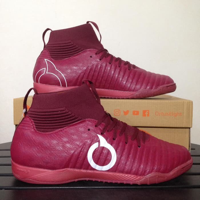 Sepatu Futsal original OrtusEight Catalyst Mystique IN Maroon