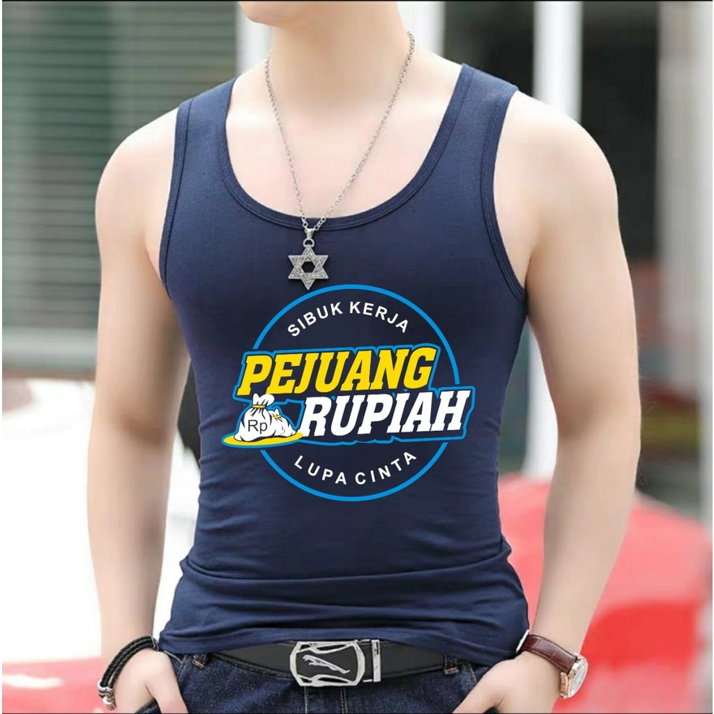 BISA COD -singlet pejuang rupiah / kaos dalam /mukzhop