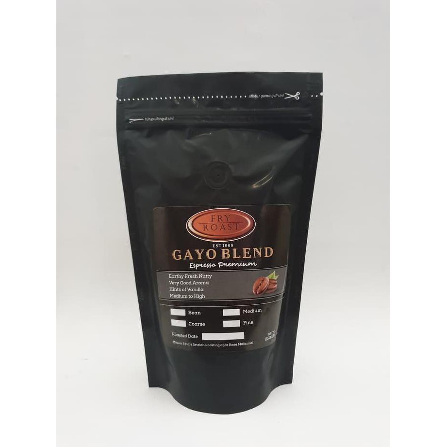 

KOPI GAYO BLEND PREMIUM 250 GRAM (ARABIKA/ROBUSTA) BIJI/BUBUK - BIJI KODE 824