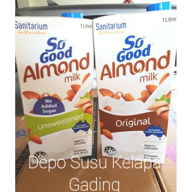 

BEST SELLER Sanitarium So Good Almond Milk Original / Unsweet | Susu Almon Sehat