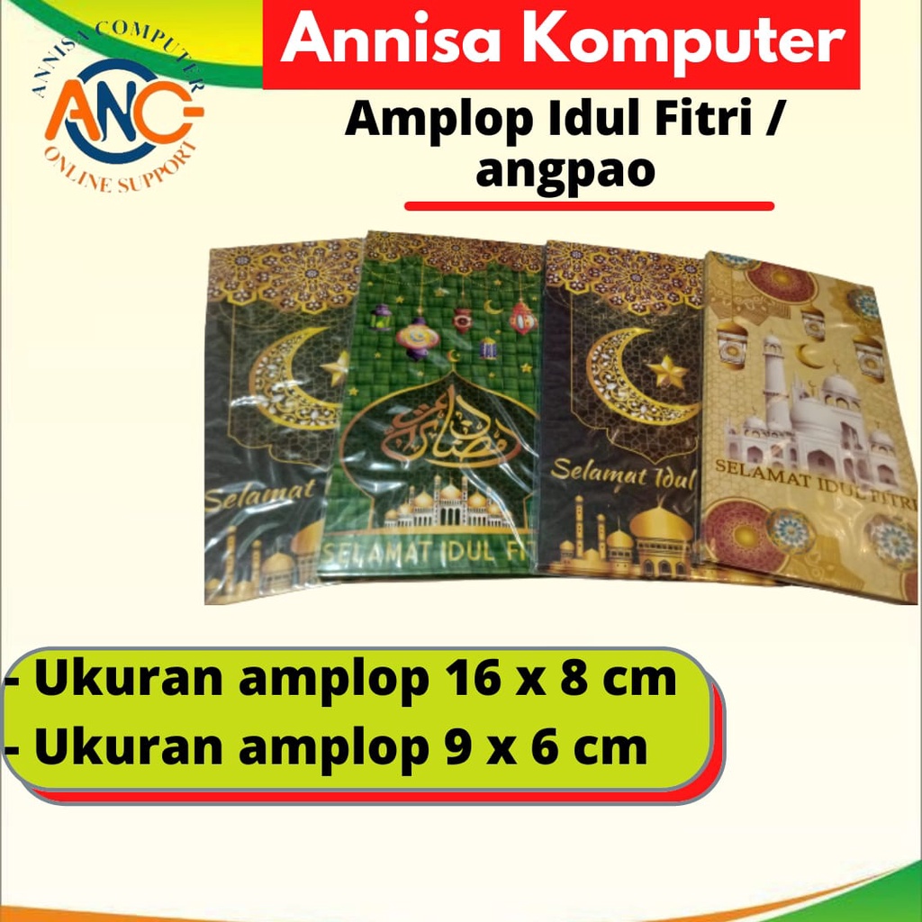 

AMPLOP IDUL FITRI / ANGPAO / LEBARAN / UANG / EID MUBAROK / Per Pak