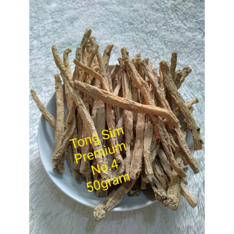 

Tong Sim Premium No.4 ( 50gram ) Dang Shen/ Tongsim 50gr