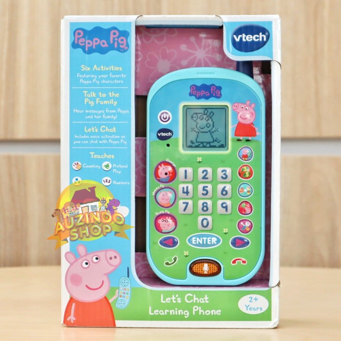 vtech peppa pig let's chat learning phone