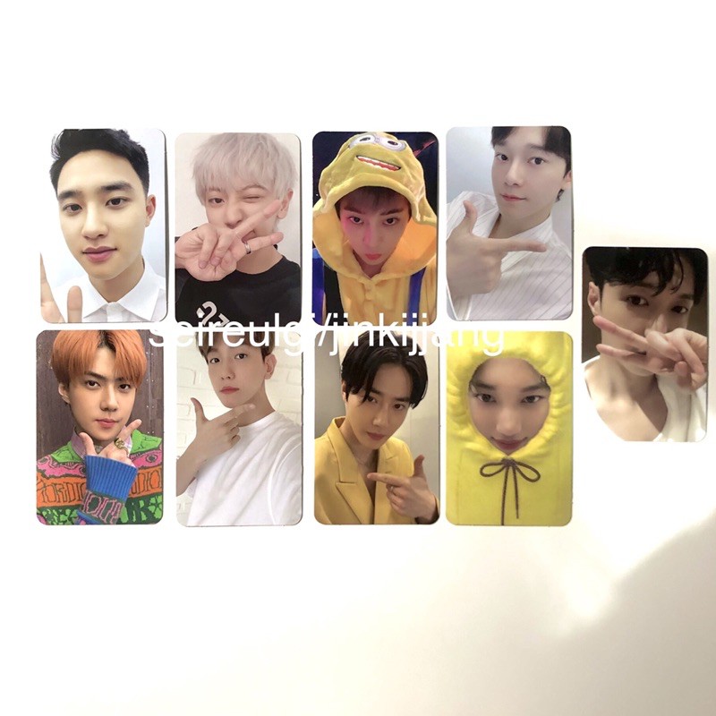EXO Fanclub ACE kit 2020 Photocard Suho Xiumin Lay Sehun Chanyeol Baekhyun Chen Kai D.O Kyungsoo Set