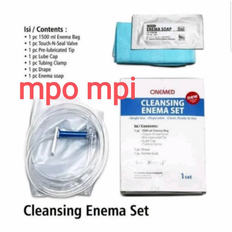 Cleansing Enema Set Onemed / Alat Terapi Enema Onemed