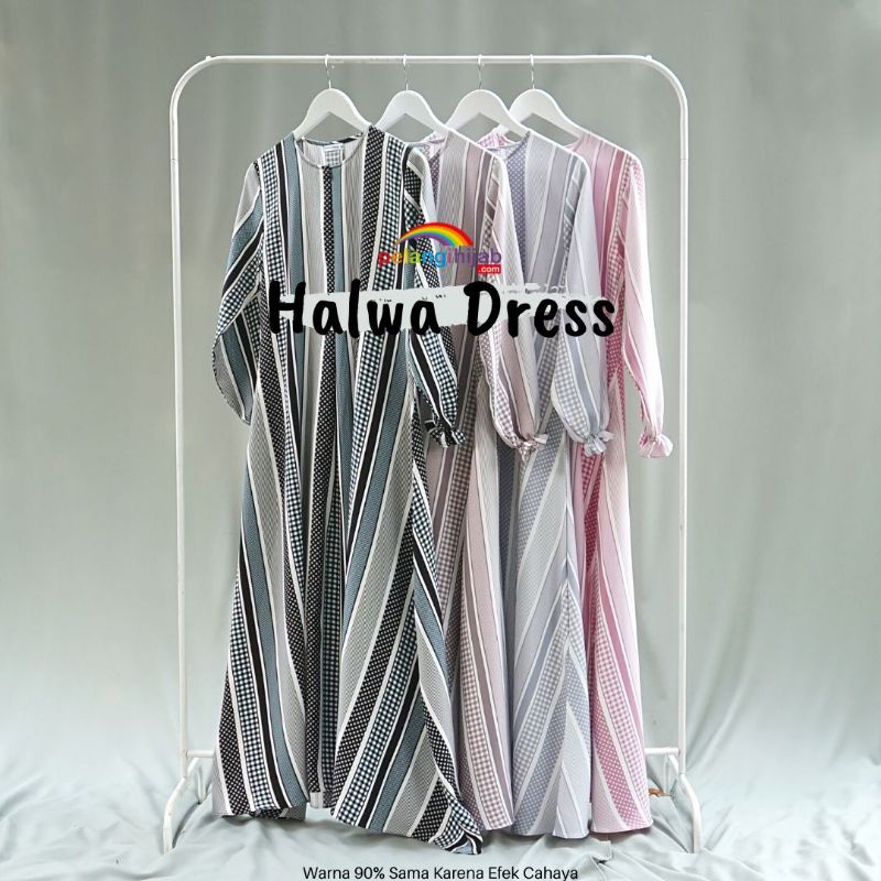 Halwa Motif/By Pelangi Hijab/Gamis motif/Syakila/Gamis Lembut dan Halus