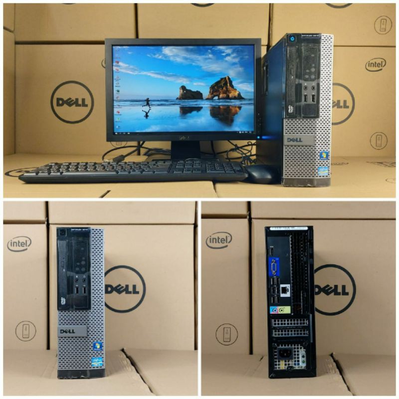 PAKETAN PC MINI DELL OPTIPLEX 3010CORE I5 GEN2 RAM LCD 17IN WIDE BEKAS BERKUALITAS