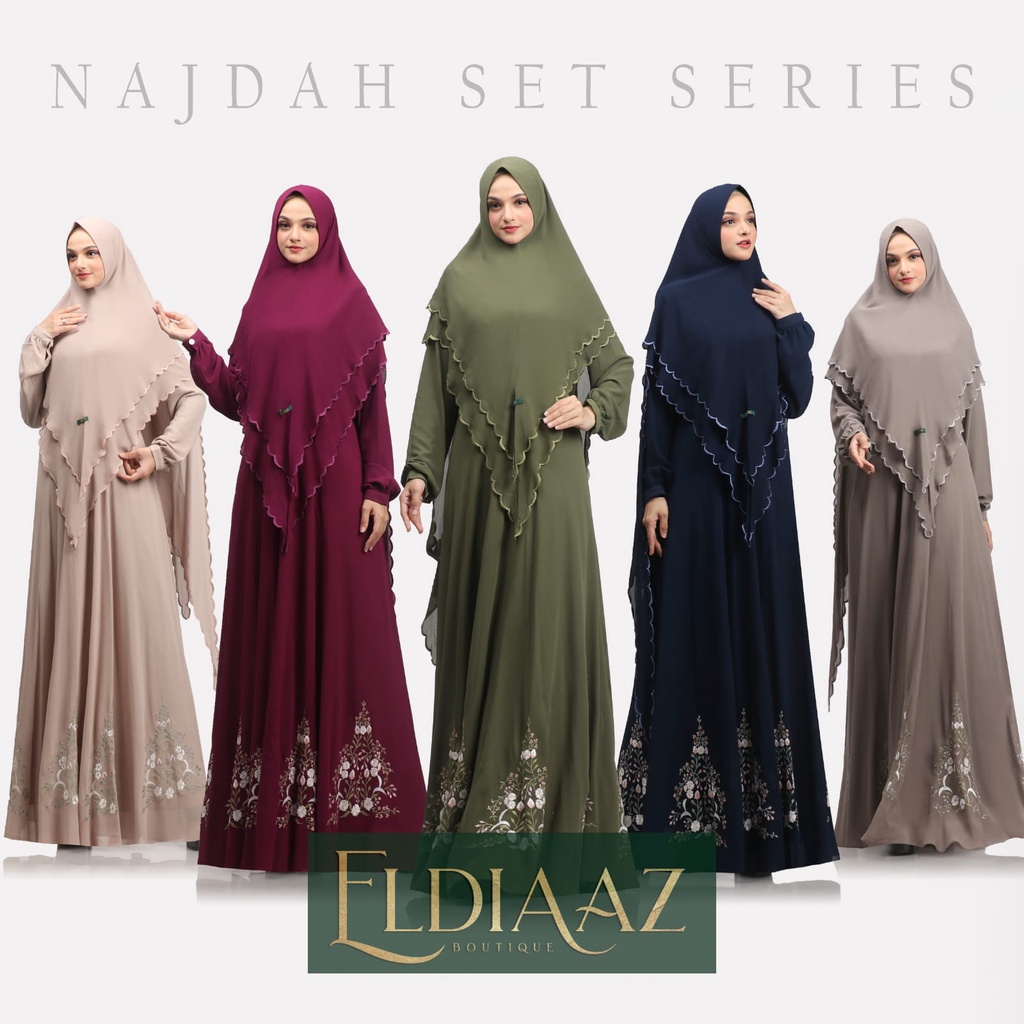 GAMIS SYARI / ELDIAAZ ORIGINAL / NAJDAH SET SERIES / DRESS MUSLIM