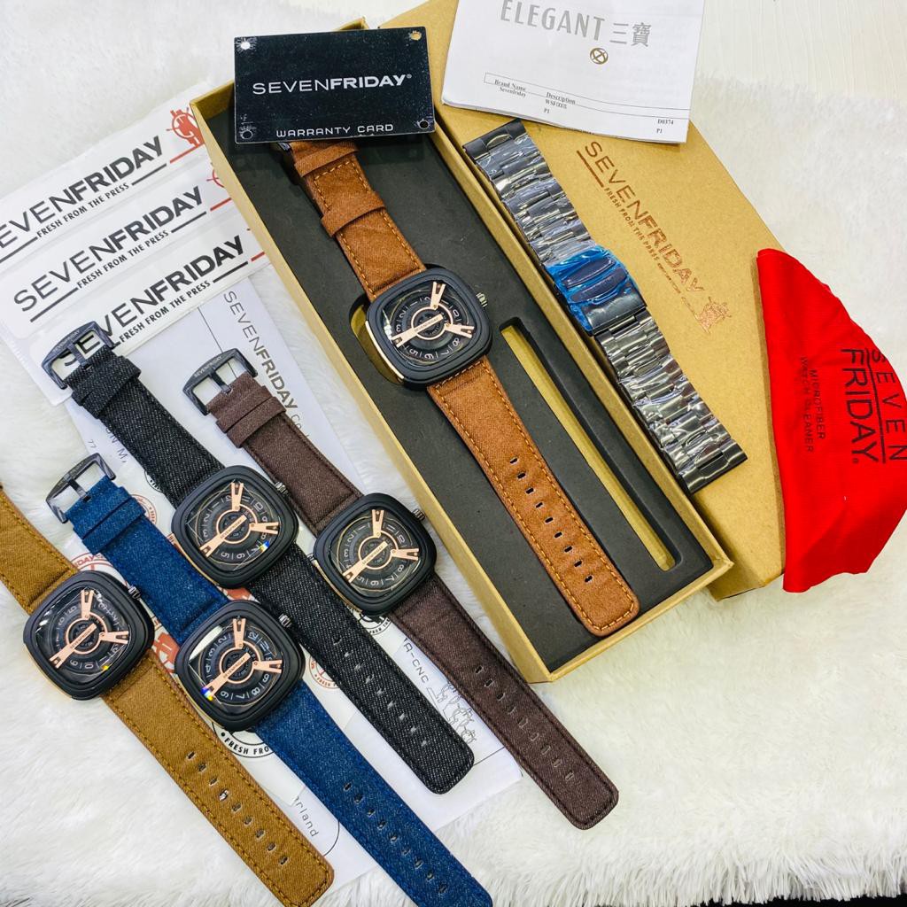 FREE TALI RANTAI JAM TANGAN SEVENFRIDAY KANVAS V-2119