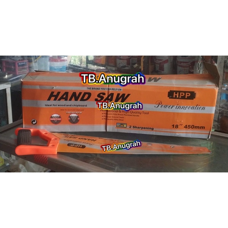 Gergaji Kayu Gagang PVC 18&quot; MURAH Hand saw GERGAJI TUKANG BANGUNAN KAYU GAGANG PVC HANDSAW GERGAJI