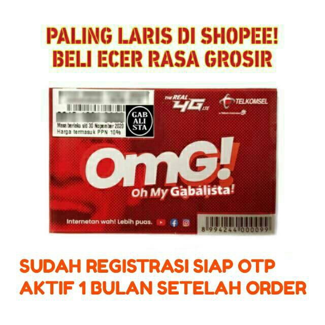 Kartu Perdana Telkomsel 0k Regist dan Segel - Sudah Regist Aktif Siap OTP SImpati AS Nasional
