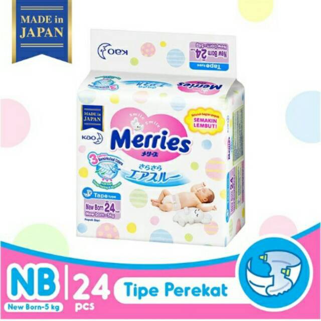 Merries Premium Tape Type | Popok Bayi Tipe Perekat