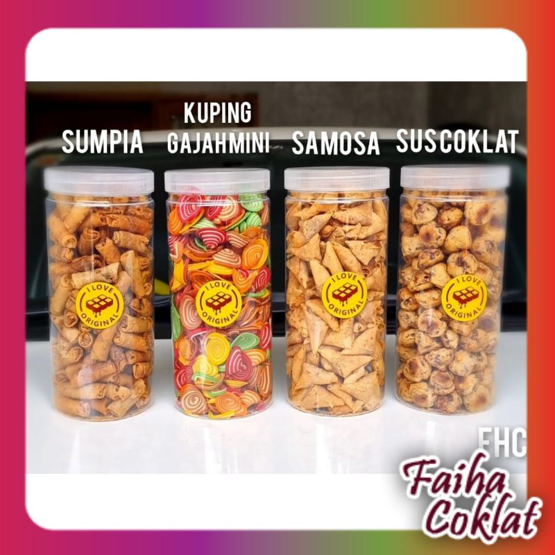 

Snack Toples soes coklat/kuping gajah/gabus keju/sumpia/samosa 300-500 gr