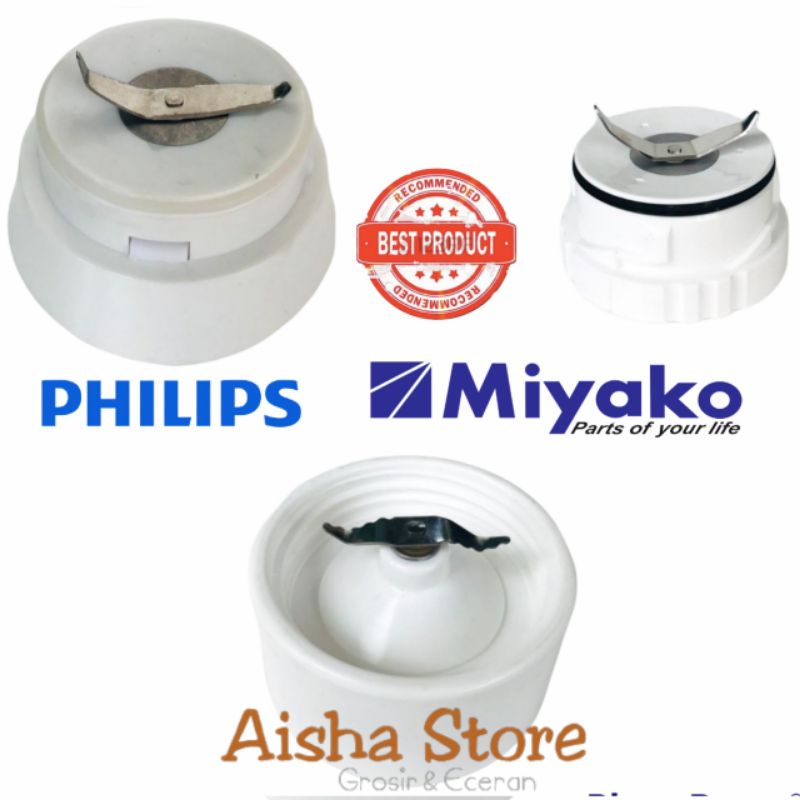 MOUNTING MANGKOK PISAU BLENDER BUMBU KERING  PHILIPS MIYAKO NASIONAL GMC
