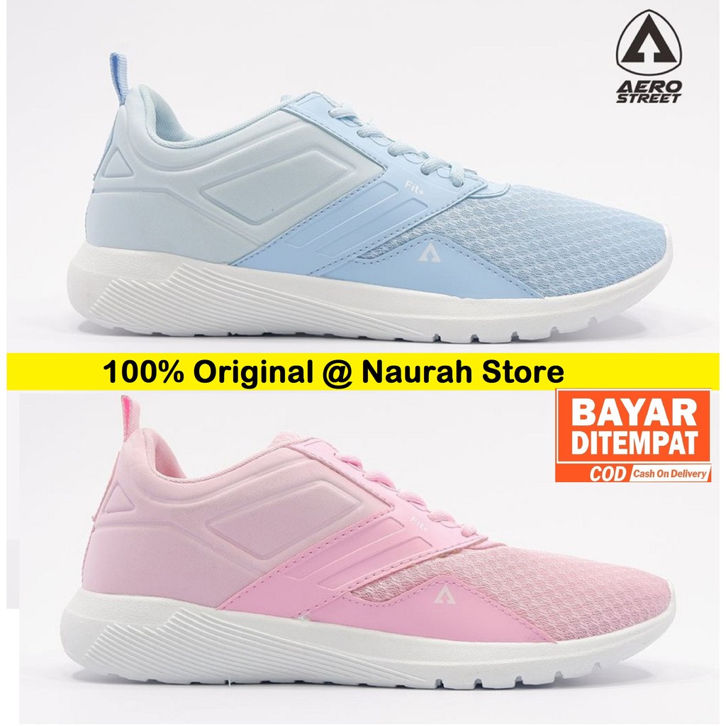 Sepatu Wanita Fit+ 100% Original AeroStreet Sneakers Casual Sporty Pria Wanita Promo Diskon Murah