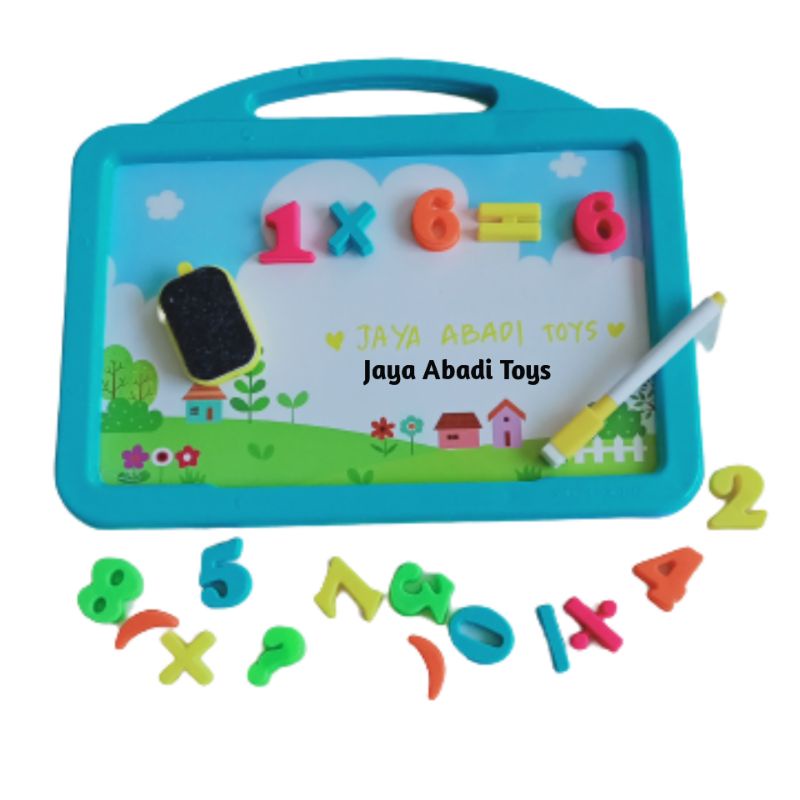 

MB 01 / MB 02 - MAINAN EDUKASI PAPAN TULIS GAMBAR SPIDOL ANGKA / MAGHNETIC BOARD MB01 MB02