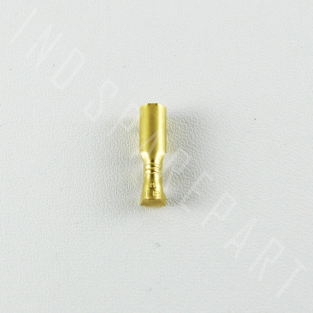 Skun-Sekun-Terminal Bulet-Bulat Gepeng Cewe-Female Kuningan Besar 4 mm