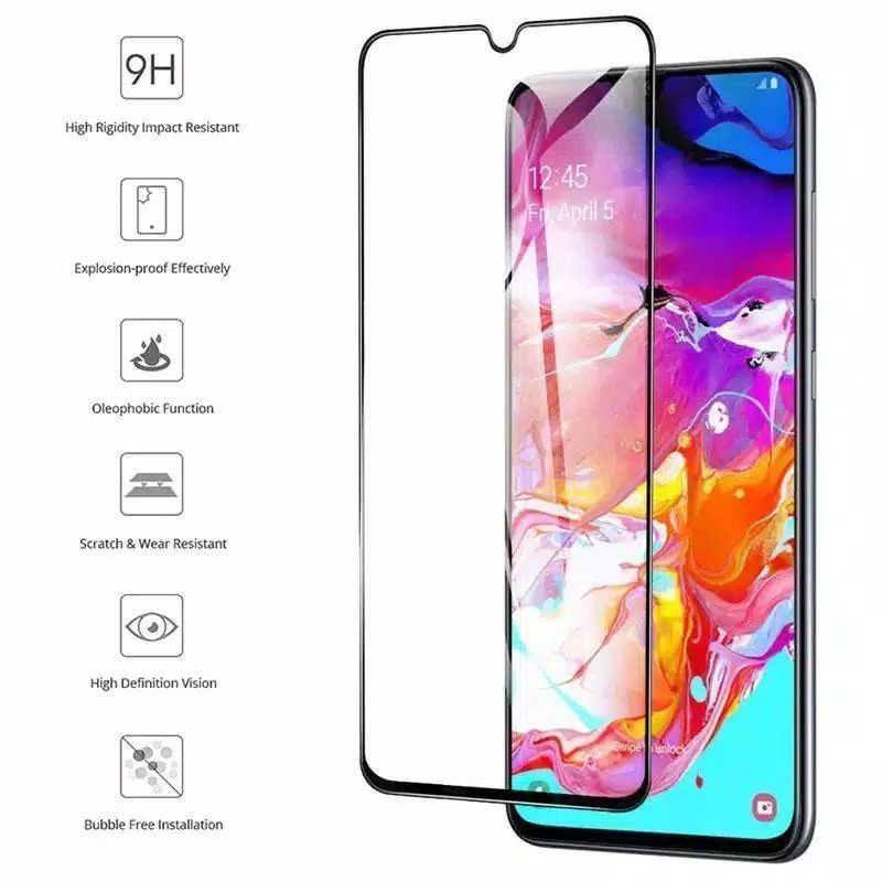 Anti Gores Oppo A15 A15S A5S Tempered Glass Kaca Full Lem 5D 9D Screen Protector High Quality