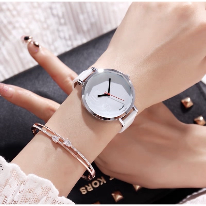 JULIUS JA-534 Jam Tangan Original Wanita Korea Bulat