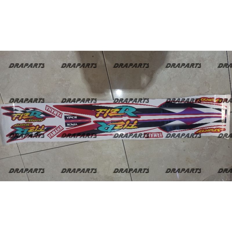 Striping Lis Sticker Fizr Tahun 1998 Print UV Tahan Pernish Awet Sampai Tahunan