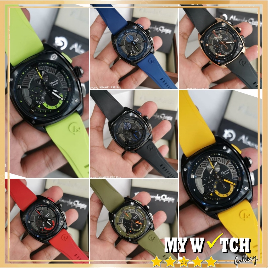 Alexandre Christie AC 6591 MC Jam Tangan Alexander Christie Pria Original Diameter 4,2 cm