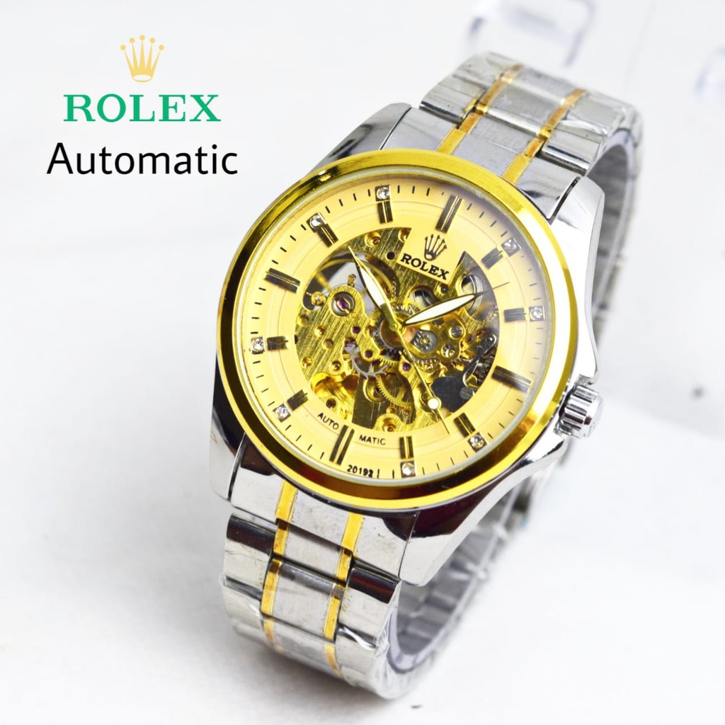JAM TANGAN PRIA ROLEX AUTOMATIC ELEGANT KEREN