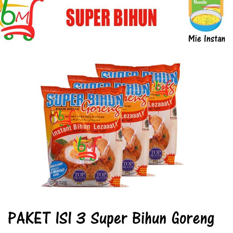 

*Terlaku* ➬ PAKET ISI 3 Super Bihun Goreng Superbihun Instan Bihun Enak Praktis Nikmat- 3pcs x 65gr