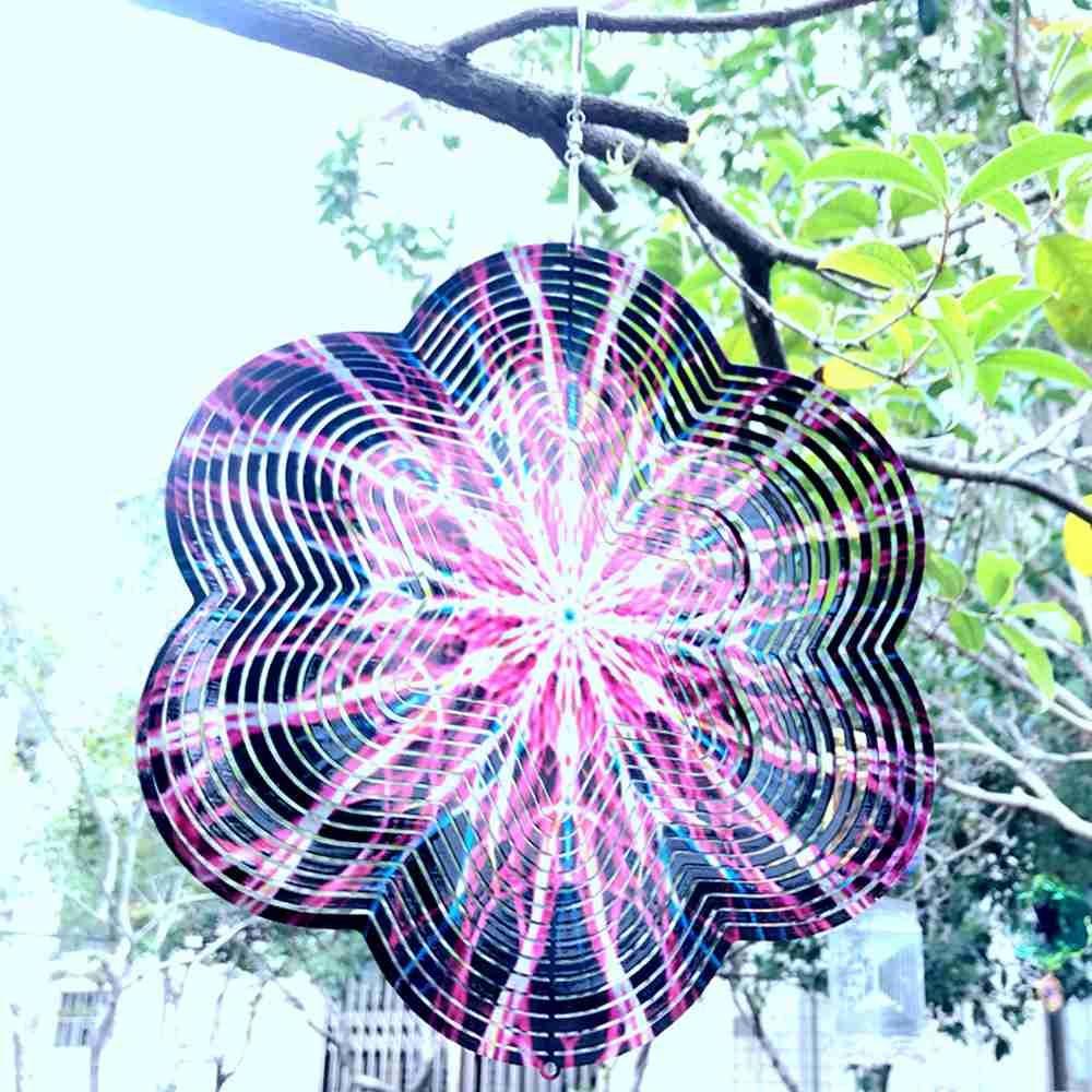 Solighter Wind Spinner Indoor Outdoor 3D Dekorasi Taman Lonceng Angin