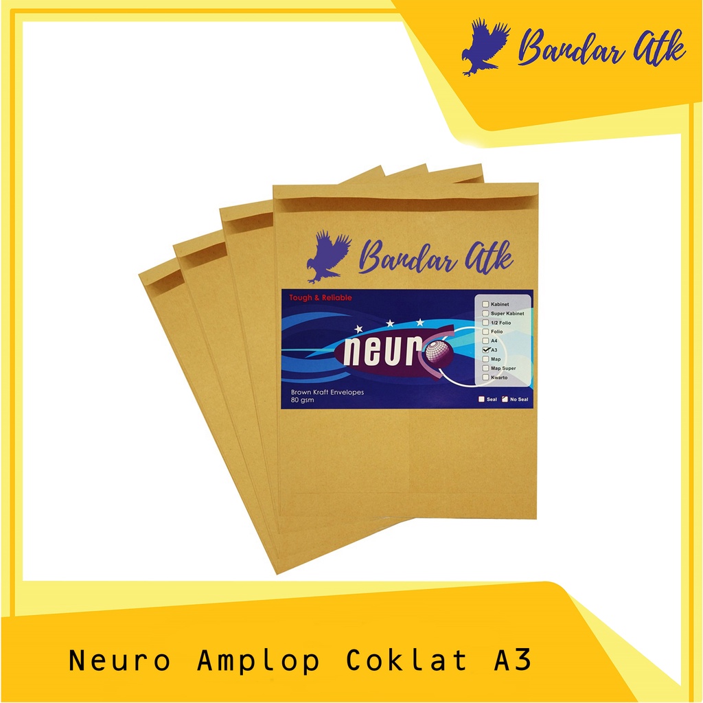 

NEURO Amplop Coklat A3 - 33 x 42,5 cm [1 PACK]