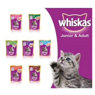 MAKANAN BASAH WHISKAS POUCH