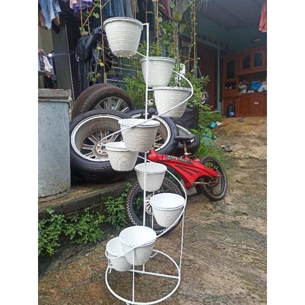 9 IN 1 /STANDING POT TAMAN MELINGKAR / STANDING POT BESI