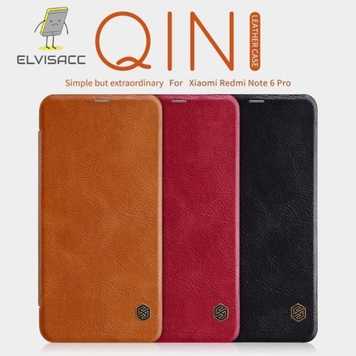 REDMI NOTE 6 PRO NILLKIN QIN LEATHER CASE ORIGINAL