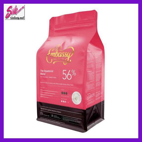 

RETLEMCOKLAT- EMBASSY CHOCOLATE - EQUATORIAL BLEND 56% 500 GRAM -ASLII.