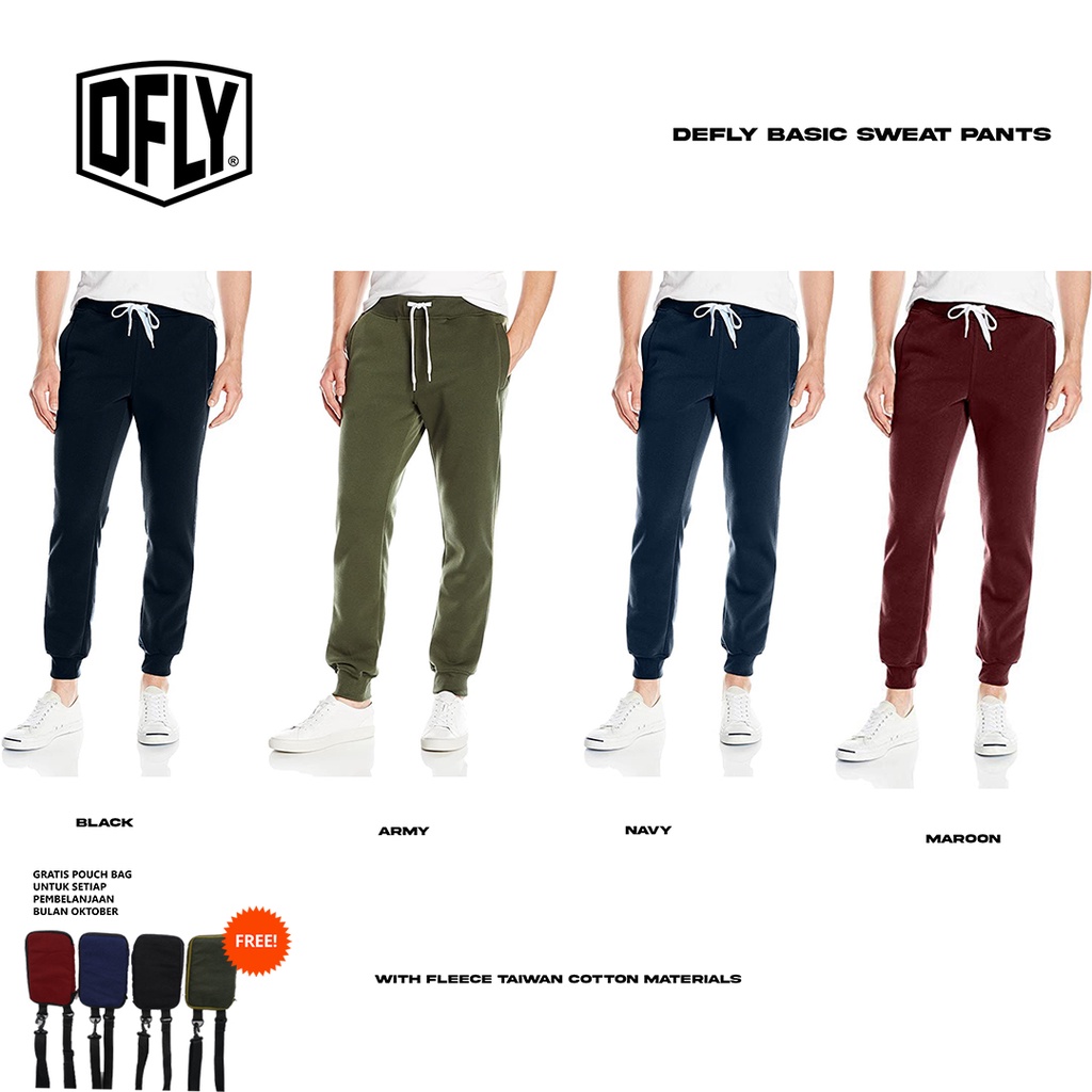 Defly Celana Jogger Training Sweatpants Polos