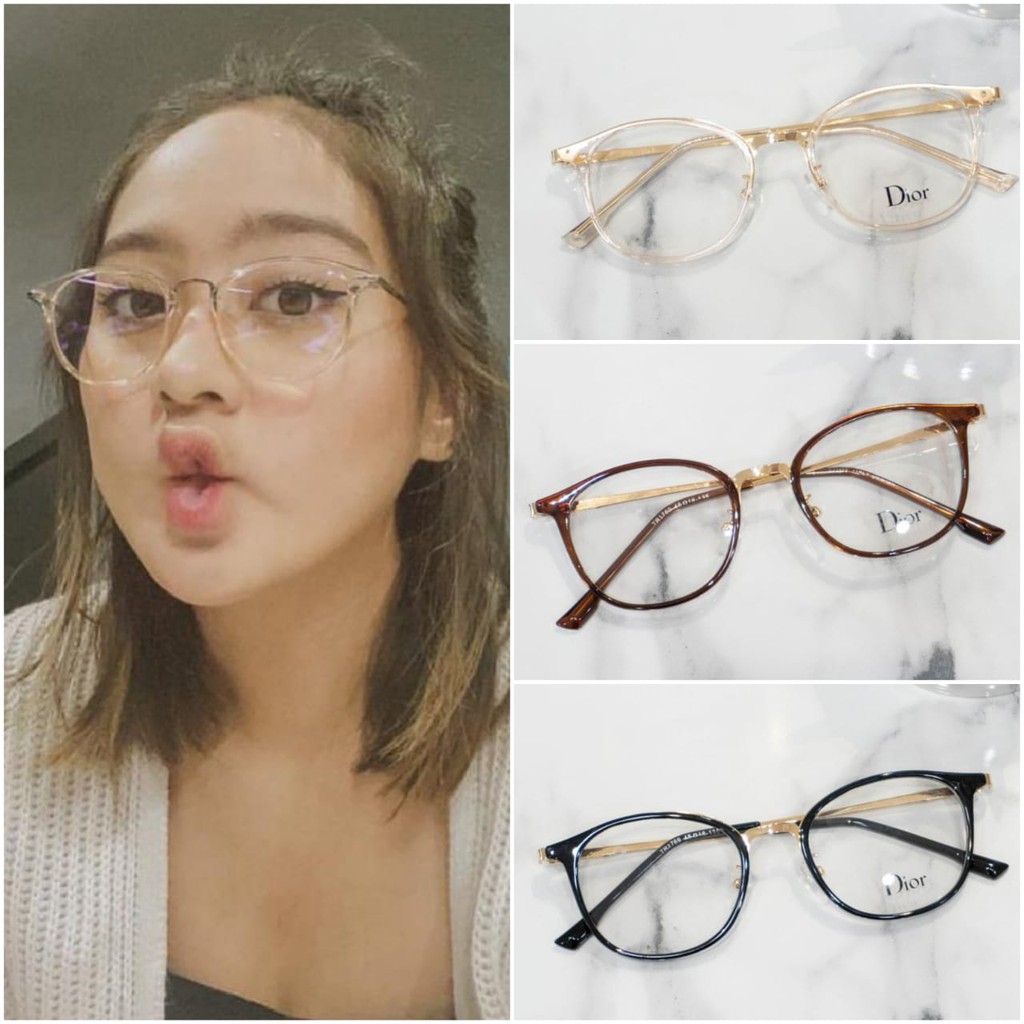 Frame Frame kacamata minus 1769 +lensa antiradiasi