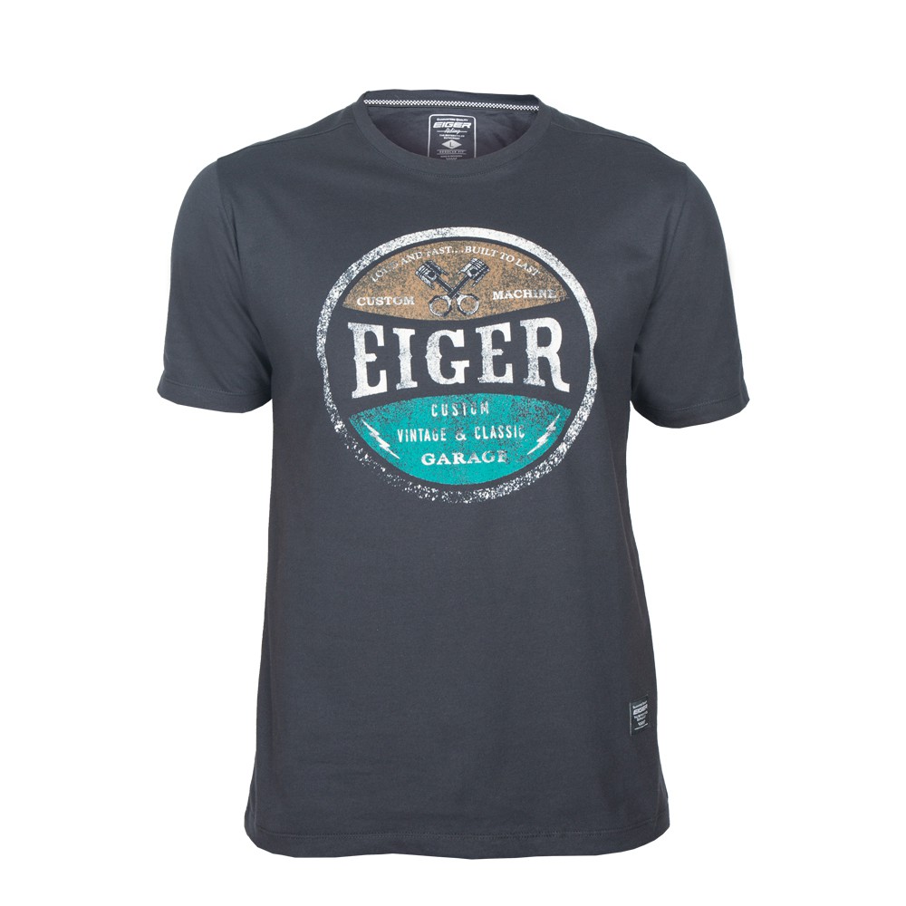  Eiger  Riding Custom Machine T shirt Black Shopee  Indonesia