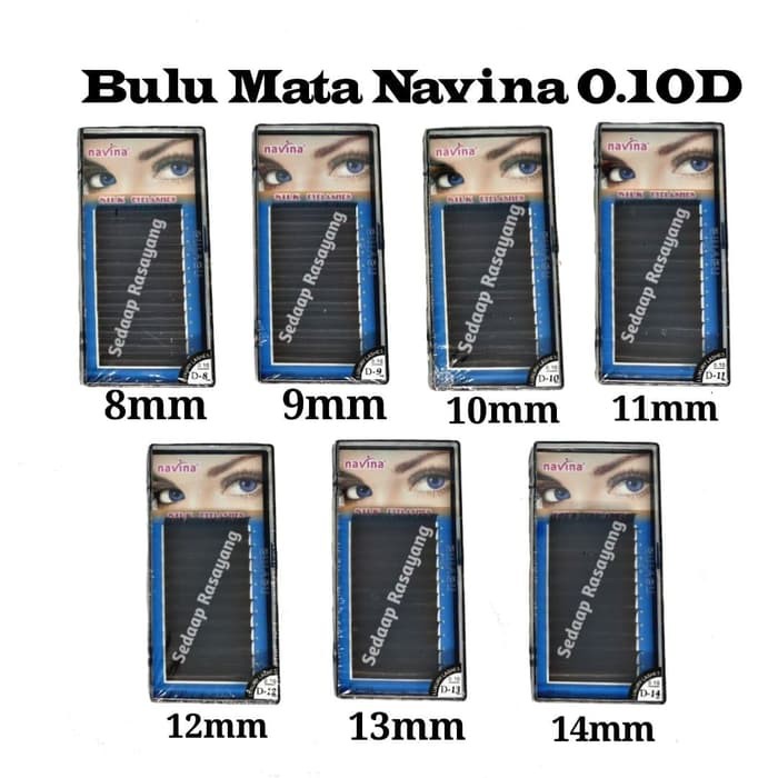 Navina Eyelash Extension Bulu Mata Tanam Bulu Mata Palsu 3D 6D 0.10D