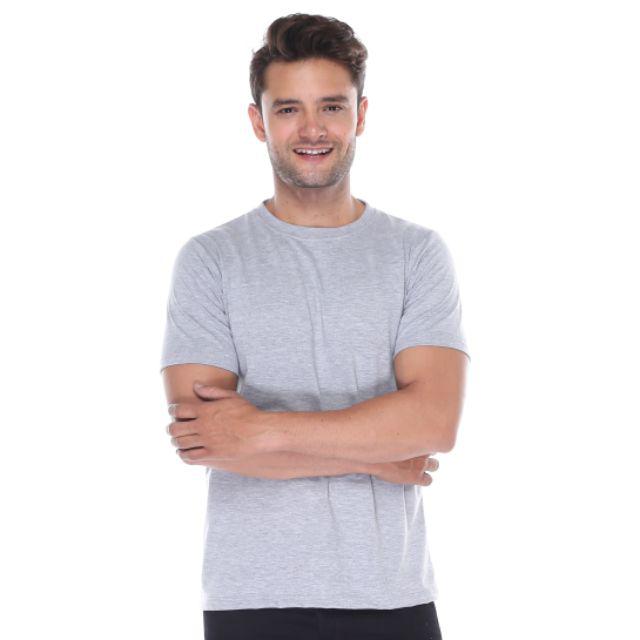 KAOS POLOS TWOTONE MISTY LENGAN PENDEK 30S-7. ABU MUDA MISTY