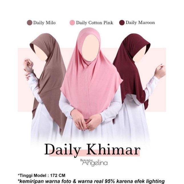 Daily khimar & Daily Instan By Atelier Angelina