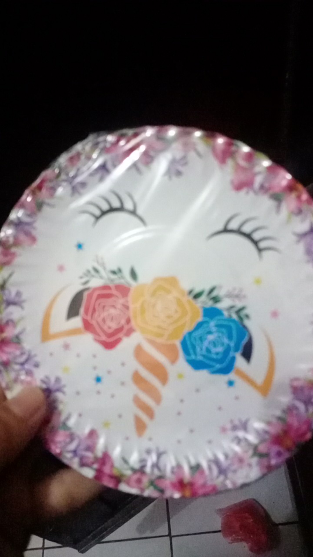 Piring Kue Unicorn [isi 12 Piring] / Piring Ulang Tahun / Piring Kue Ulang Tahun / Piring Pesta