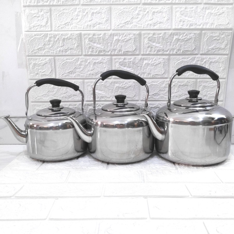 Teko Bunyi 4 5 6 Liter Whistling Kettle Stainless Teko Siul Masak Air