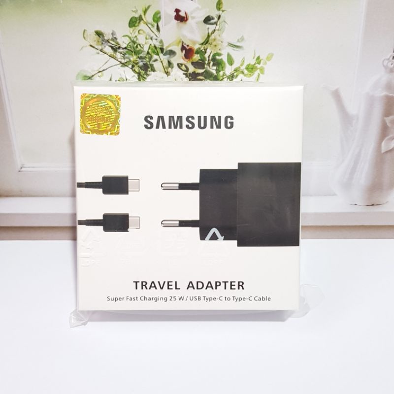 Charger Samsung 25 Watt Fast Charging Type C A33 A53 A73 5g Original