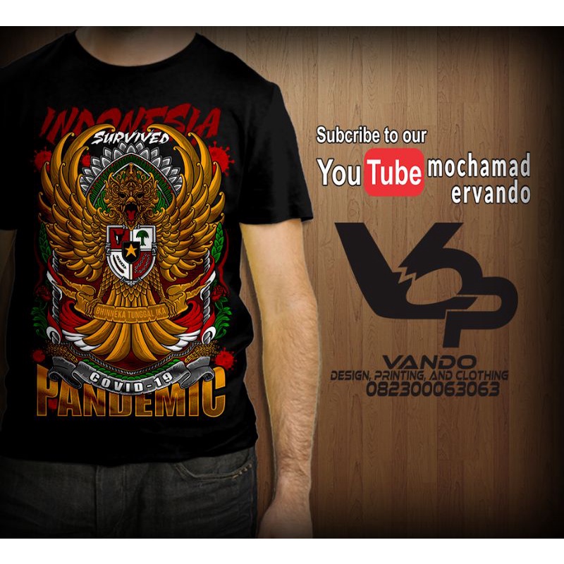 KAOS DISTRO COVID 19 | KAOS INDONESIA SURVIVED | KAOS PANDEMIC COVID 19 | kaos pria atau wanita