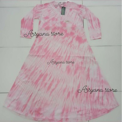 Gamis Kaos  Tiedye Monochrome Longdres Batik || Longdres Jumbo Busui