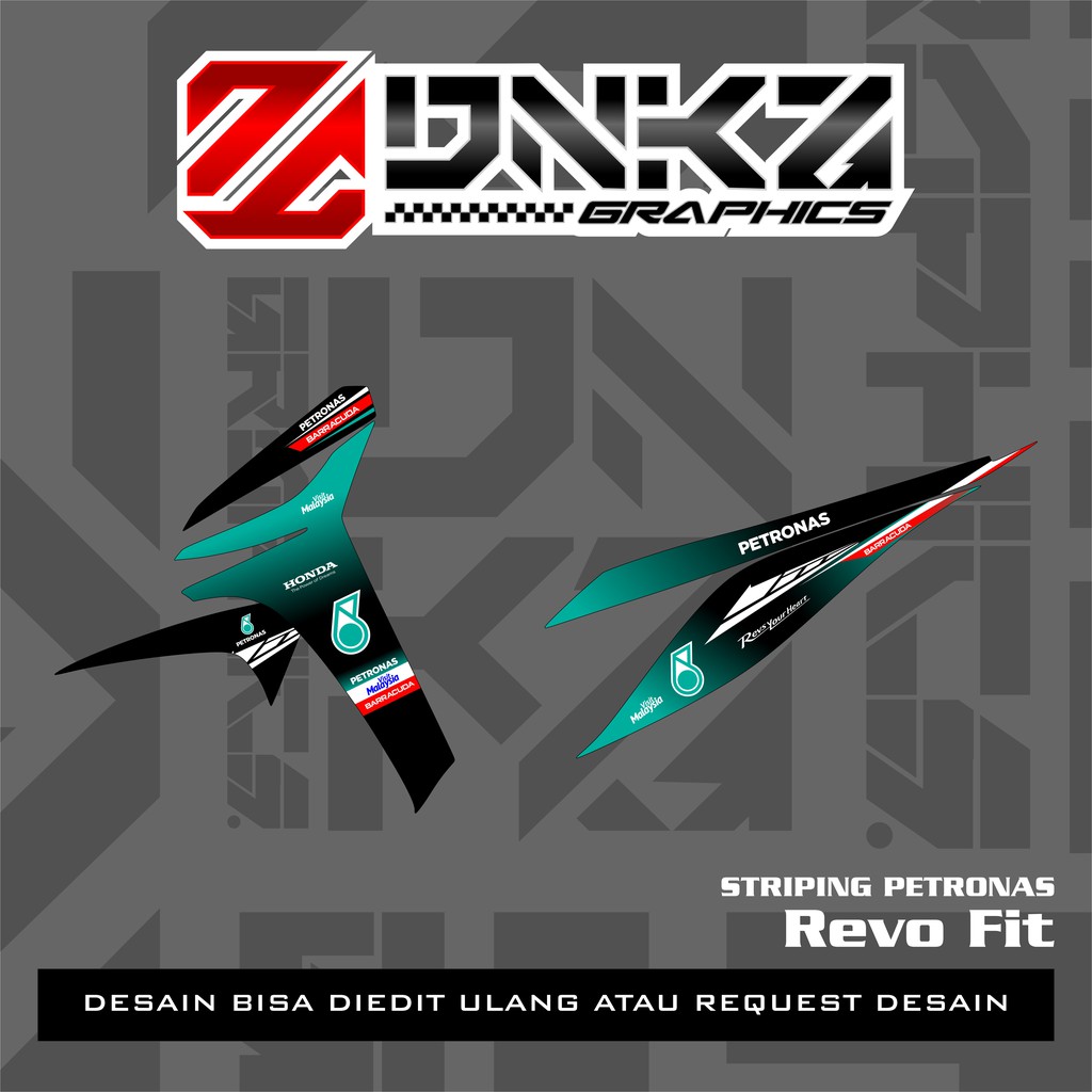Stiker Revo Fit Decal Striping Revo Fit Premium Petronas