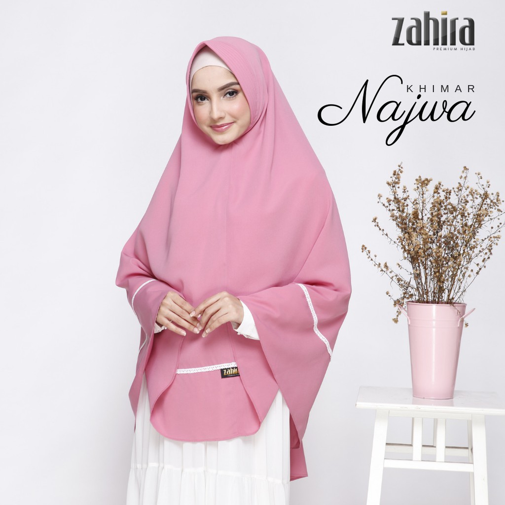 Khimar Najwa Original Zahira Hijab - Bergo Jilbab Instan Syari