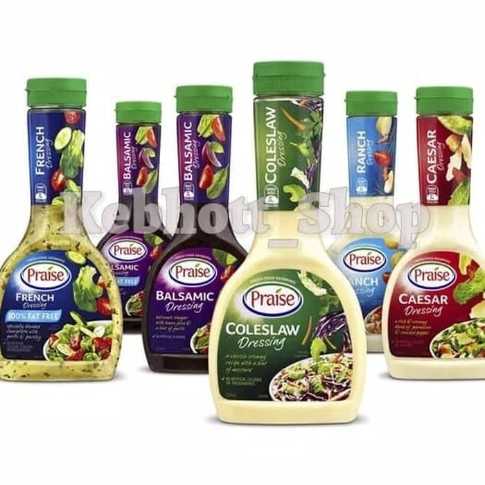 

Ready- Praise Balsamic Vinaigrette Salad Dressing Bumbu Saus Salad 330 Ml