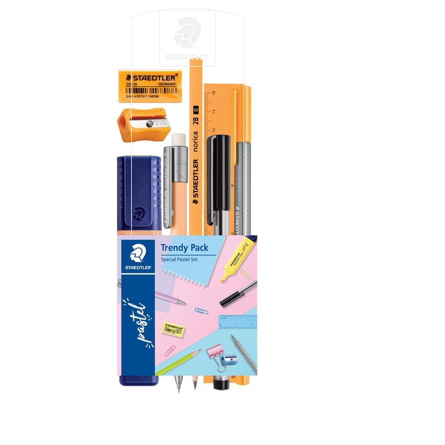 

Top STAEDTLER Pastel Trendy Set Paket Alat Tulis- Mix Colors, qlt...