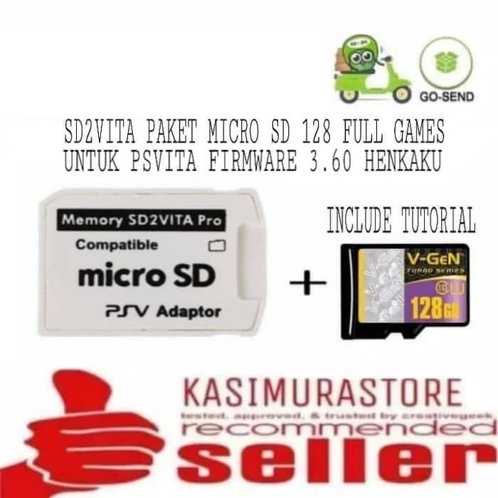 MEMORY CARD PSVITA / SD2VITA PAKET MICRO SD 128GB FULL GAME PS VITA